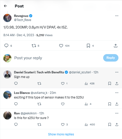 Galaxy S25 và S25+ có thể được nâng cấp về cảm biến camera