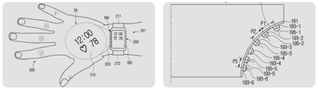 Xuất hiện bằng sáng chế của Samsung về Galaxy Watch với máy chiếu tích hợp