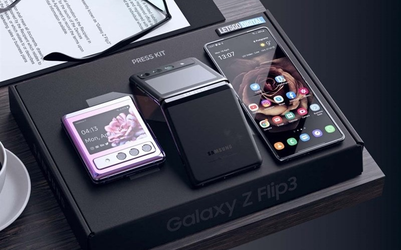 samsung galaxy z flip3 màn hình gập ngang