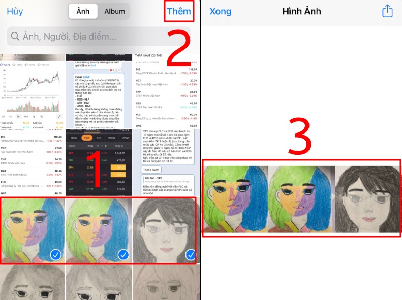 Ghép ảnh trên iPhone