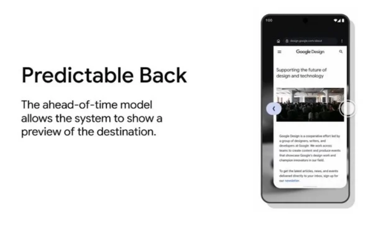 Google Chrome sẽ có tính năng Dự đoán quay lại của Android 14
