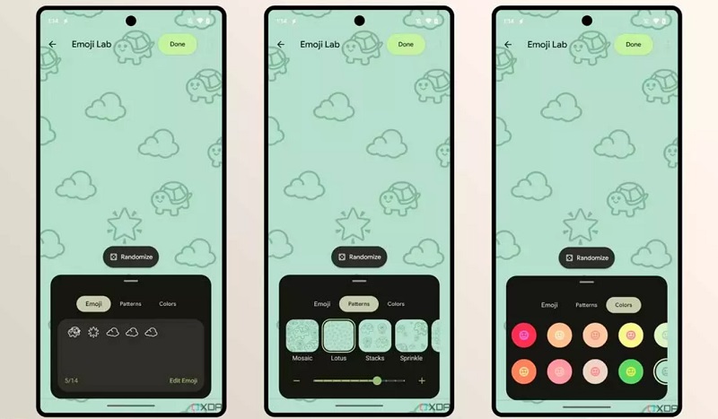 Tạo hình nền biểu tượng cảm xúc có hiệu ứng