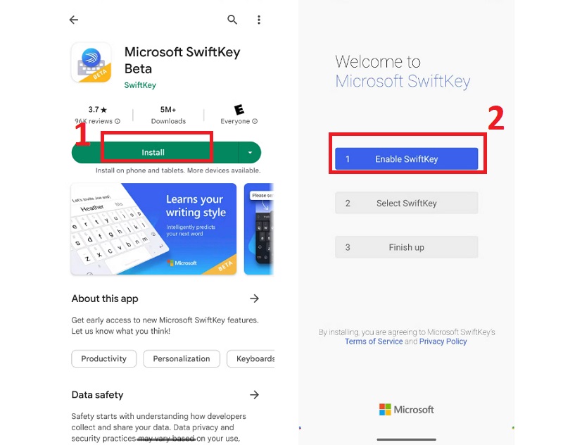 Cách thiết lập SwiftKey trên điện thoại Android