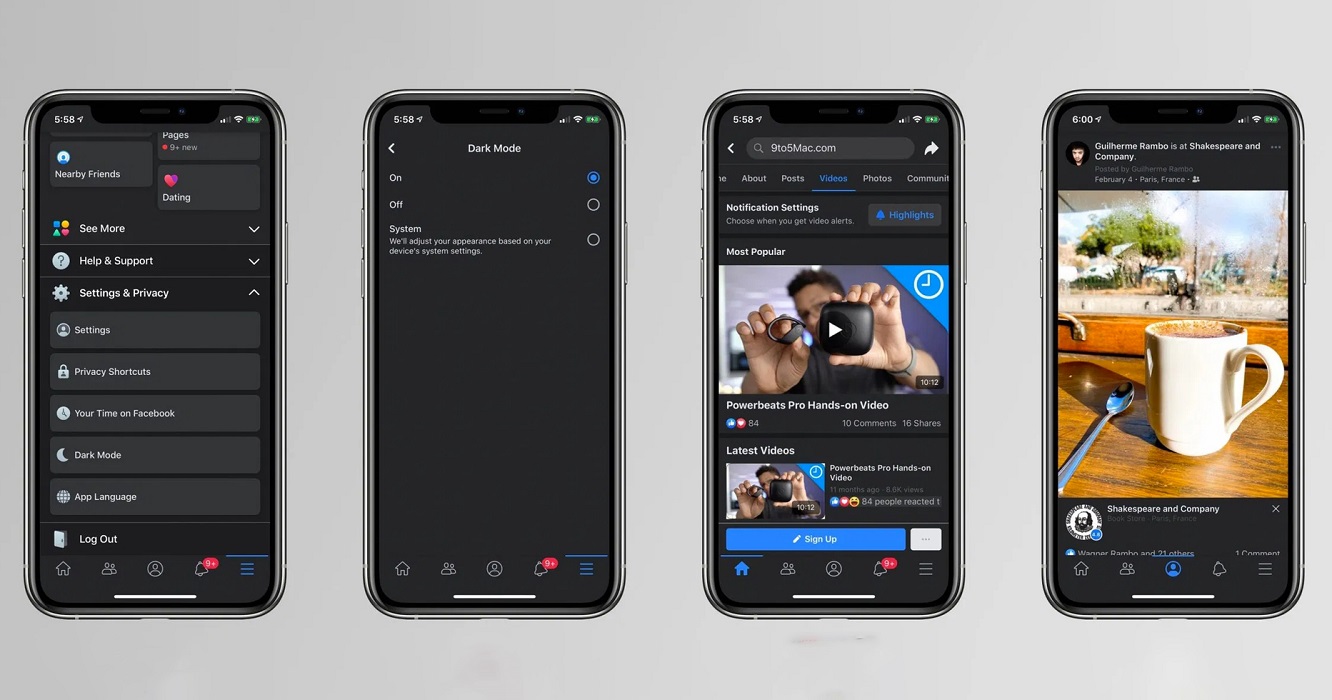 Hướng dẫn bật chế độ Dark Mode Facebook trên iPhone