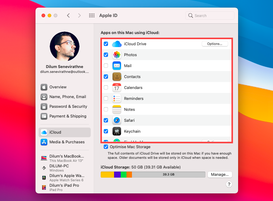 Tắt đồng bộ hóa iCloud