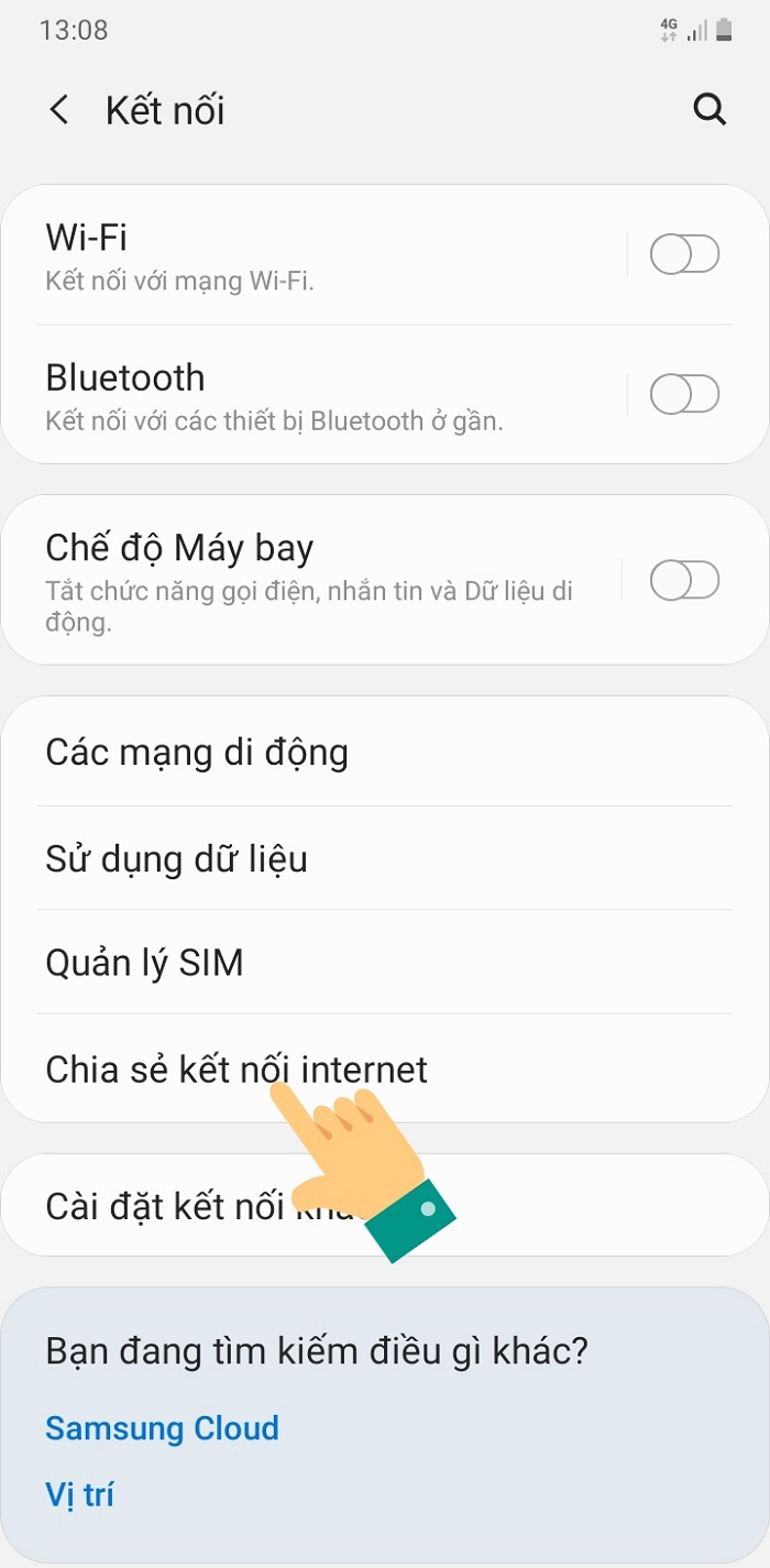 Cách phát wifi từ điện thoại Samsung 