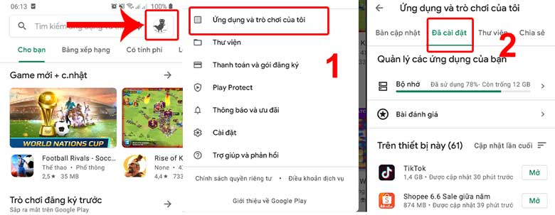 Thực hiện trên Màn hình khóa