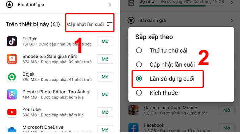 Thực hiện trên Màn hình khóa
