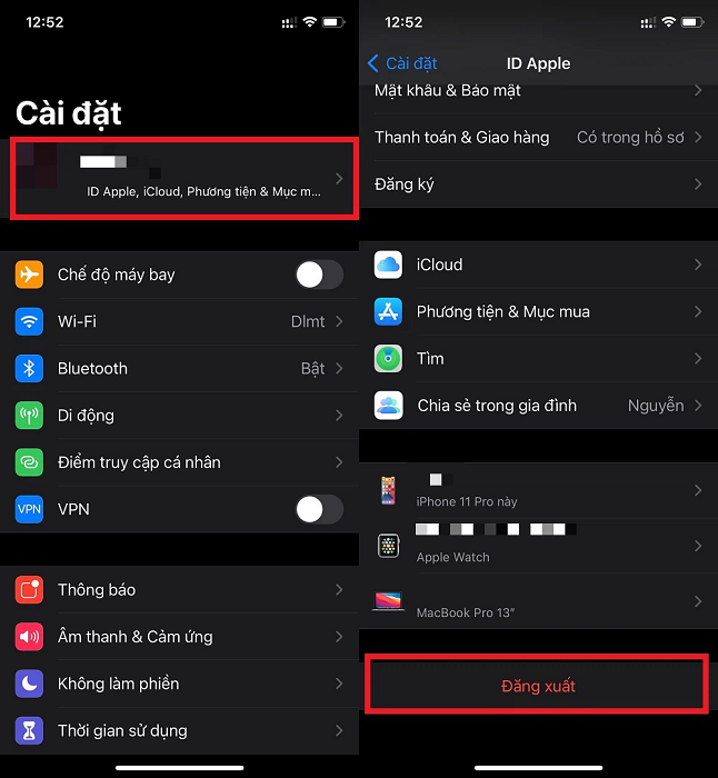 Thoát và đăng nhập lại Appstore là một giải pháp