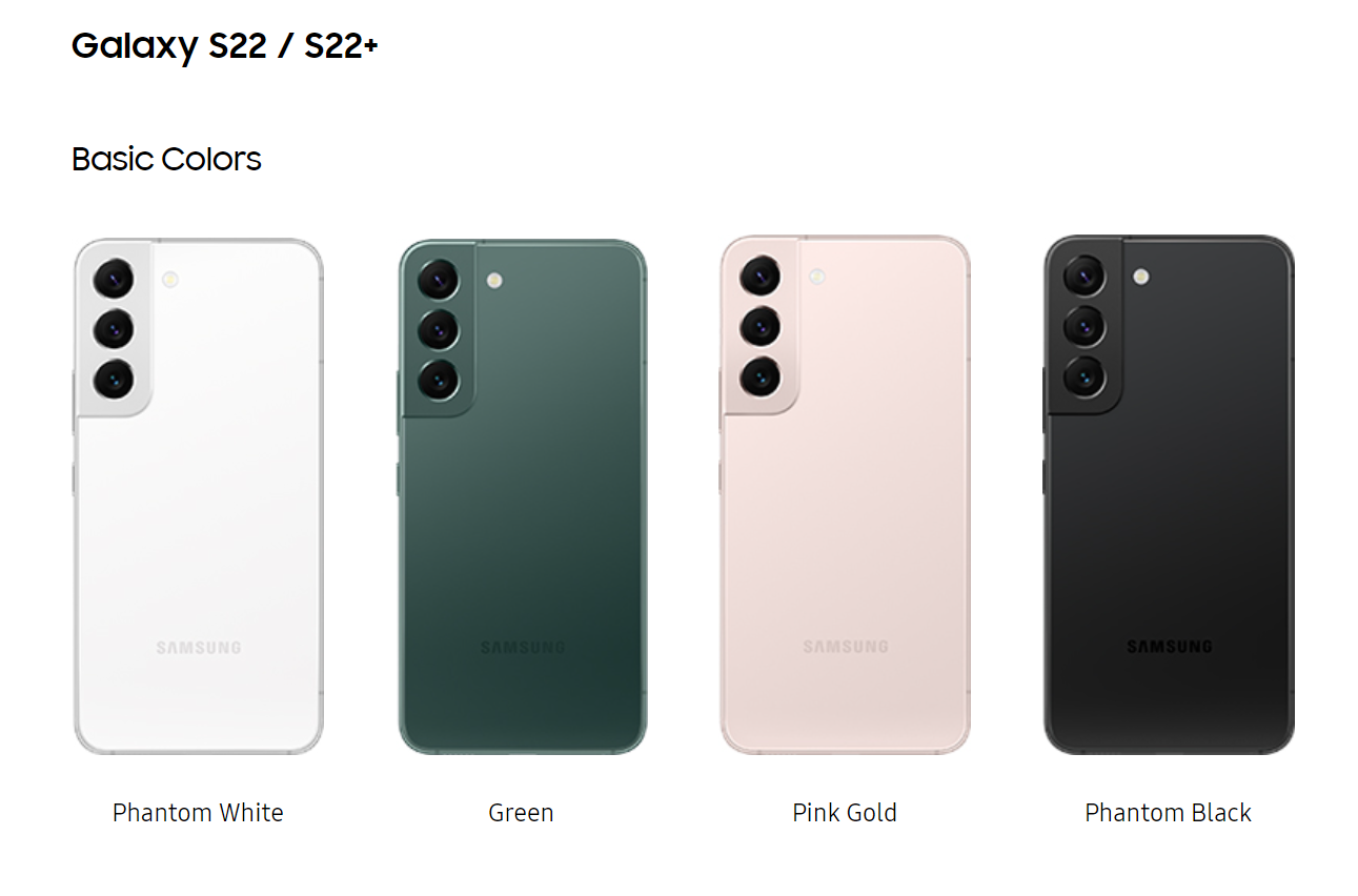 Thiết kế Samsung Galaxy S22