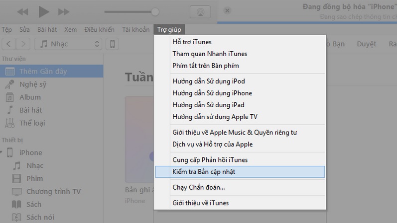 iPhone không kết nối iTunes