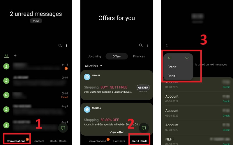 Xem nhanh tổng quát các tin nhắn tự động
