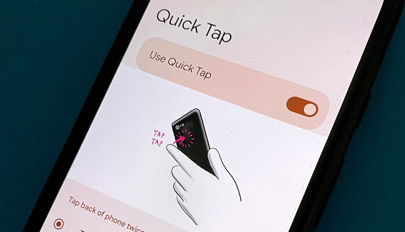 Có thể sử dụng ứng dụng bên ngoài nếu như điện thoại không hỗ trợ tính năng cử chỉ ở mặt sau thiết bị