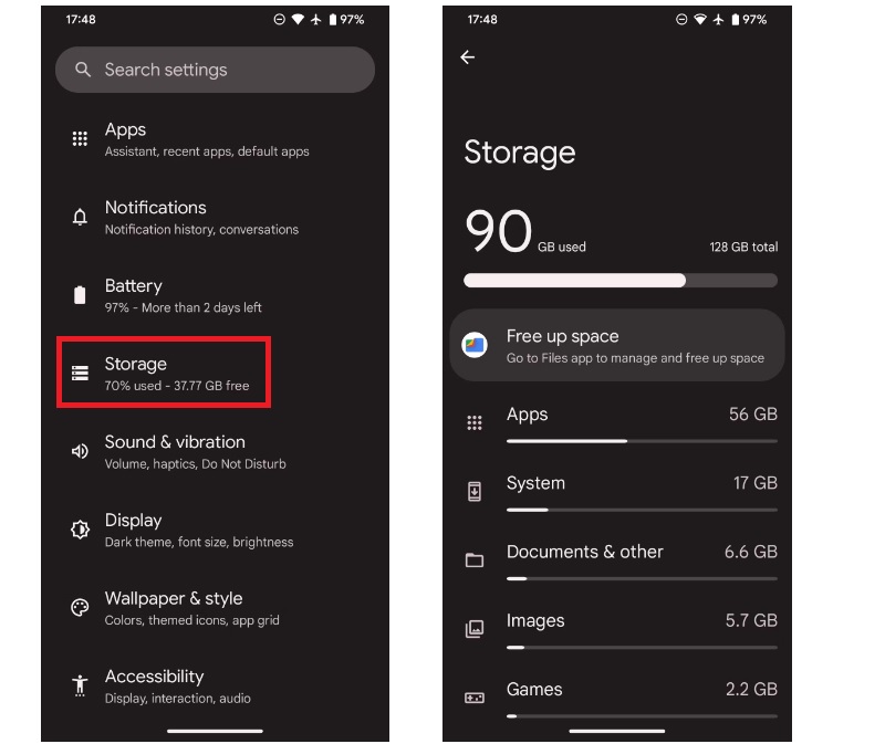 nhấn vào mục Apps (Ứng dụng)