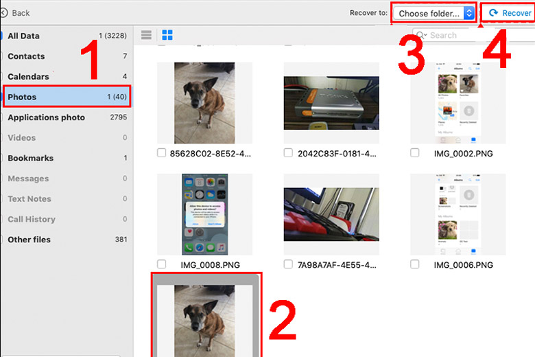 khôi phục ảnh đã xóa trên iPhone