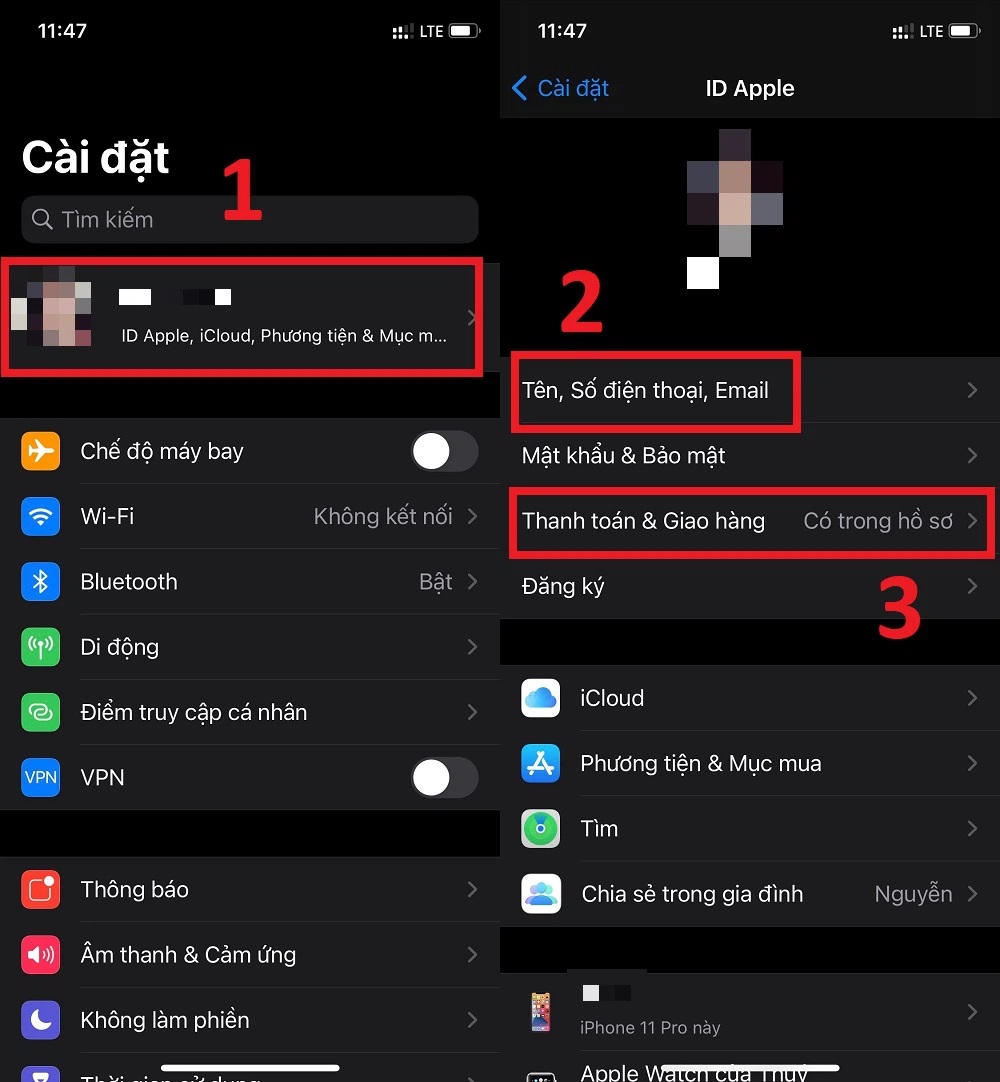 Cách sửa lỗi không tải được ứng dụng: Kiểm tra thông tin thanh toán