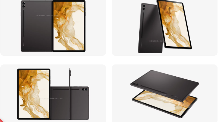 Lộ diện hình ảnh render của Galaxy Tab S9 FE+ với bộ đôi camera được nâng cấp