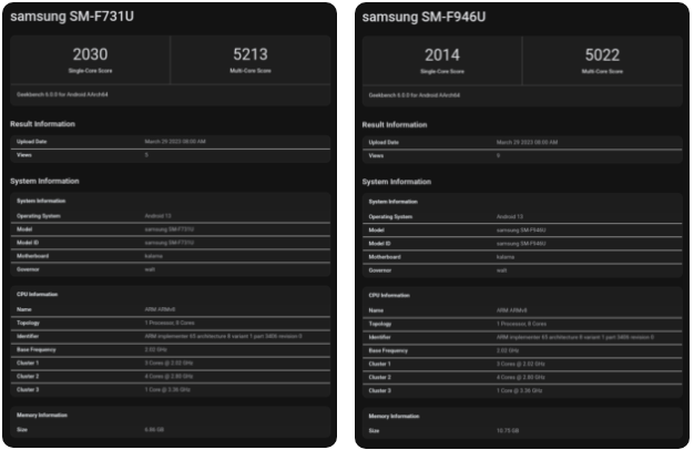 Tiết lộ hiệu suất siêu khủng của Galaxy Z Fold 5 và Galaxy Z Flip 5
