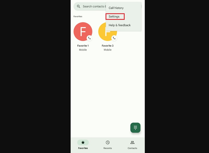 Chọn Settings (Cài đặt)