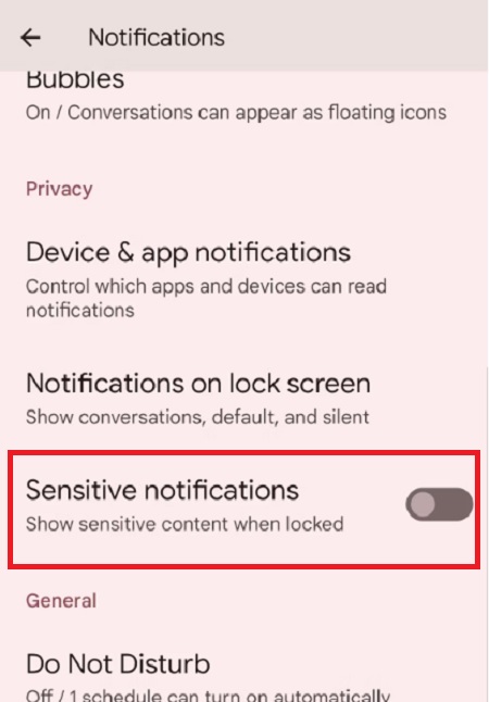 Cách tắt thông báo riêng tư trên màn hình khóa điện thoại
