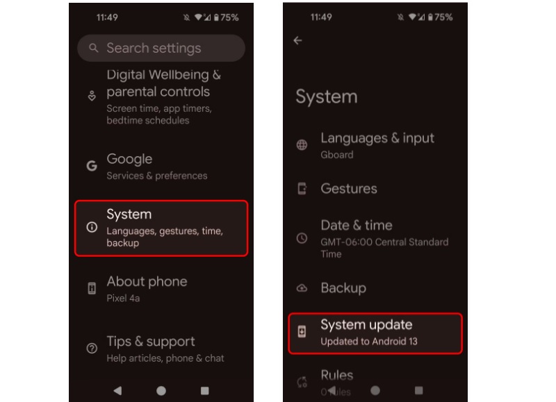 Cập nhật phần mềm cho điện thoại