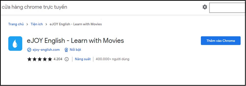 Bước 2: Hãy nhấn vào nút Thêm vào Chrome.