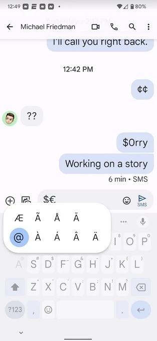 mở khóa ký tự đặc biệt cho QWERTY ảo trên thiết bị iOS hoặc Android