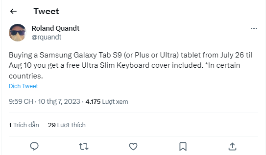 Samsung sẽ mang DeX đến gần hơn với những người mua Galaxy Tab S9 sớm