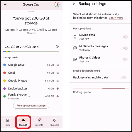 Sao lưu dữ liệu của bạn
