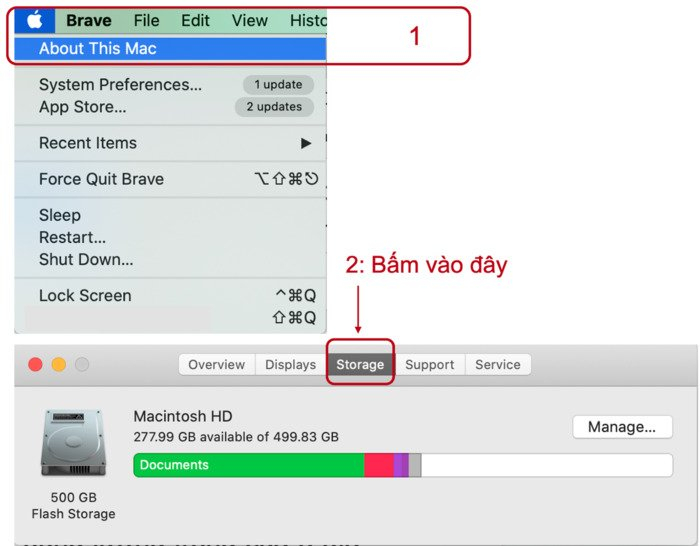 kiêm tra dung lượng
