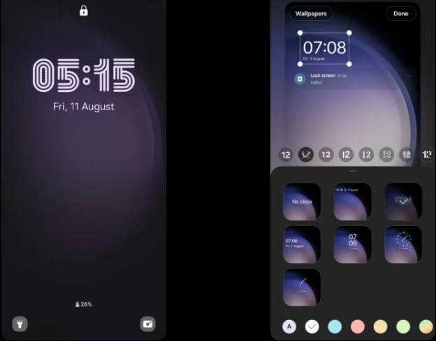 One UI 6.1 có thể mang lại khả năng tùy chỉnh không giới hạn cho đồng hồ màn hình khóa