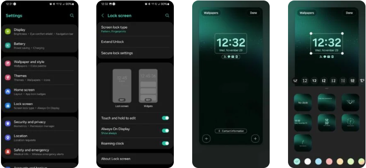One UI 6.0 mang đến rất nhiều tùy chọn đồng hồ màn hình khóa tuyệt đẹp