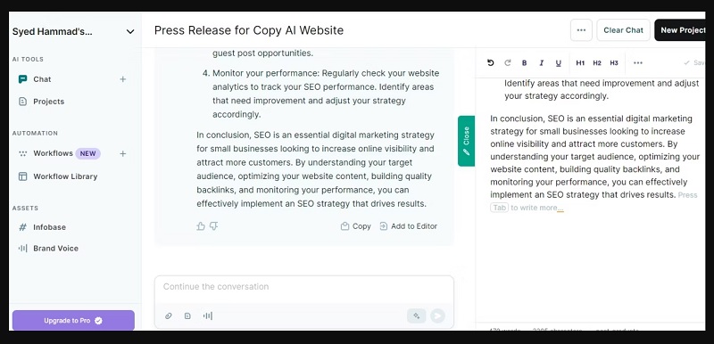 Phần mềm viết Copy.ai