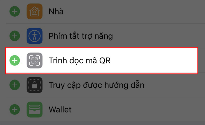 quét mã QR trên iPhone