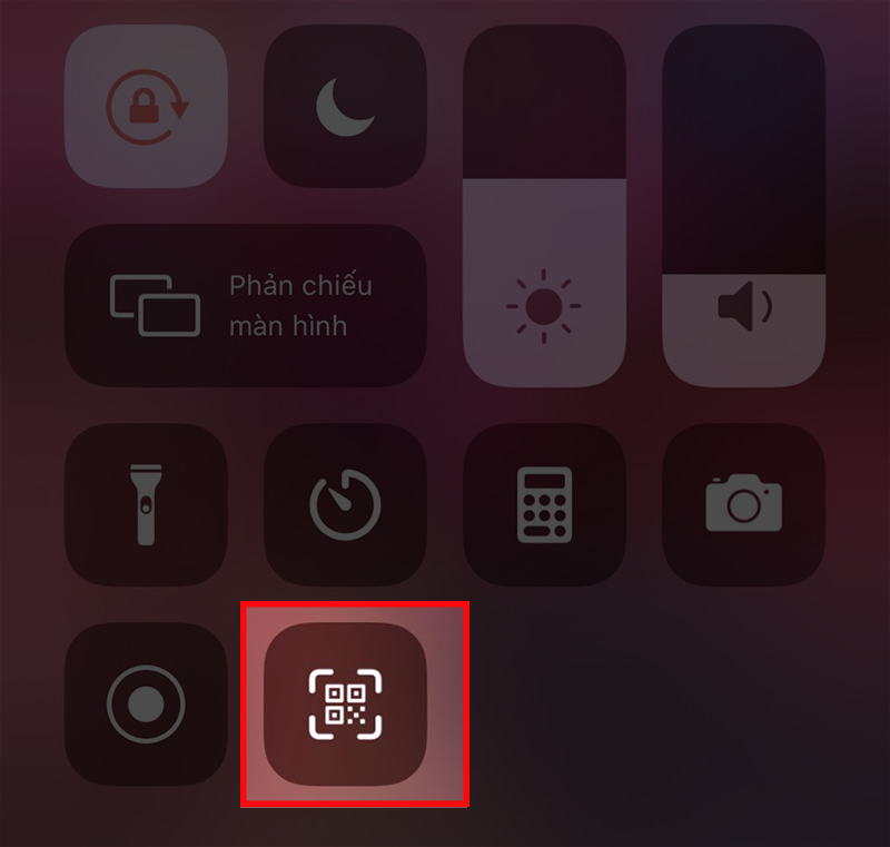 quét mã QR trên iPhone