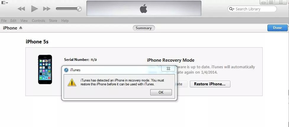 Restore iPhone