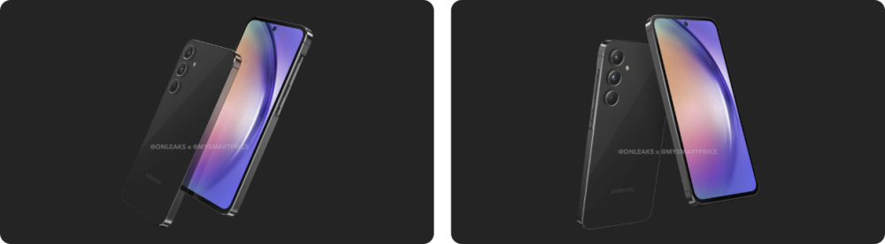 Rò rỉ hình ảnh chất lượng cao của Galaxy A55 với viền bezel mỏng hơn