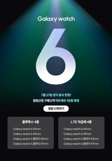 Rò rỉ các kích thước của Galaxy Watch 6 và Watch 6 Classic