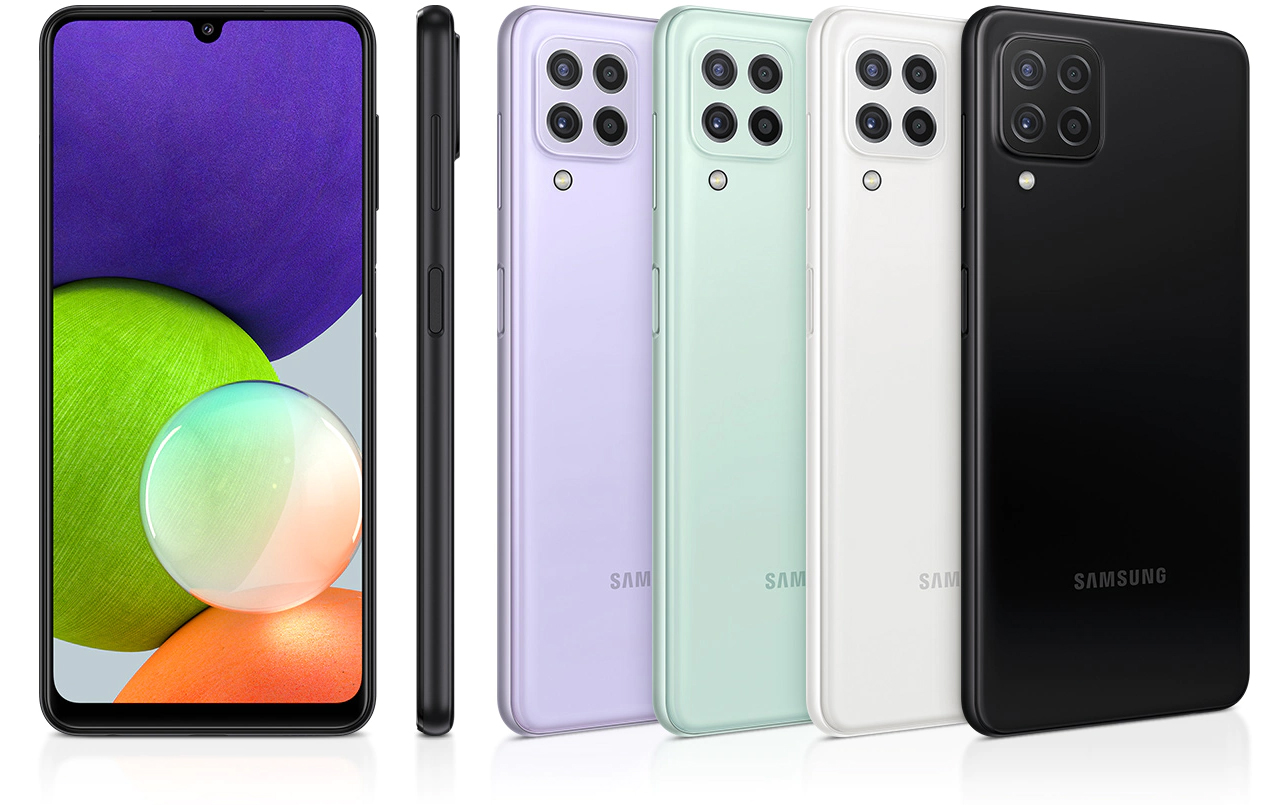 Samsung Galaxy A22 LTE có 4 màu trẻ trung