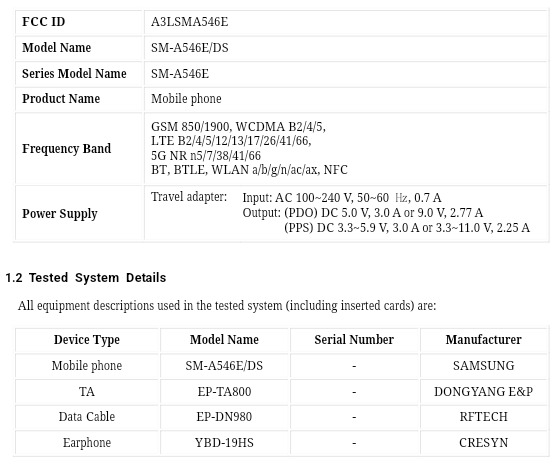 FCC xác nhận Galaxy A54 5G sẽ mang Wi-Fi 6 trở lại