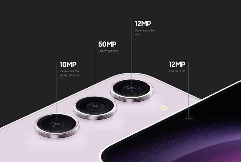 Samsung Galaxy S23 8GB 256GB trang bị cụm 3 camera phía sau và 1 camera trước