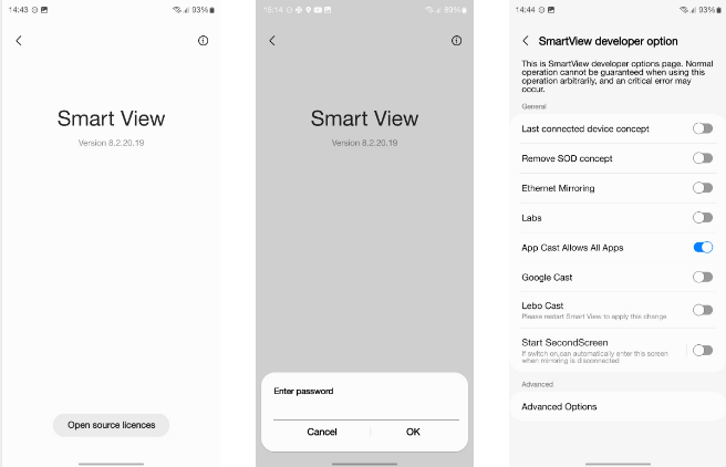 Phản chiếu màn hình Samsung sẽ được hỗ trợ truyền tới Chromecast