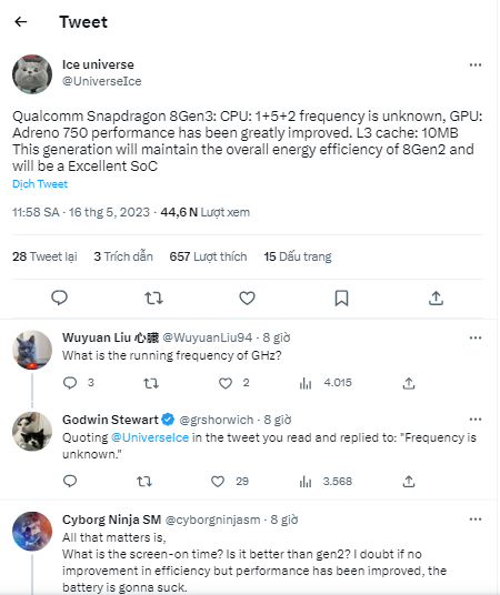 Chipset Snapdragon 8 Gen 3 được trang bị trong dòng Galaxy S24 sẽ có hiệu năng tốt và tiết kiệm năng lượng hơn