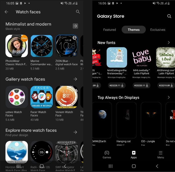 So sánh Google Play Store vs Samsung Galaxy Store