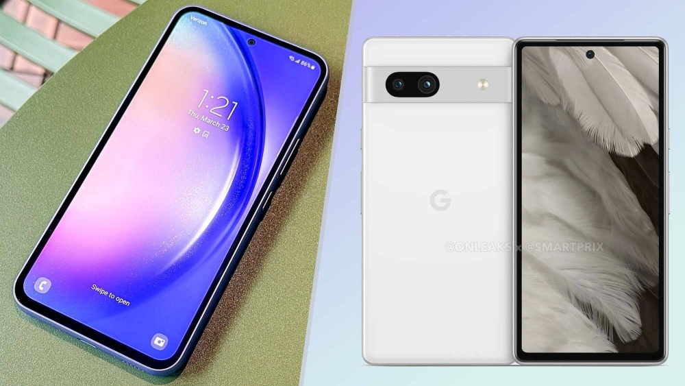 So sánh Google Pixel 7a so với Samsung Galaxy A54