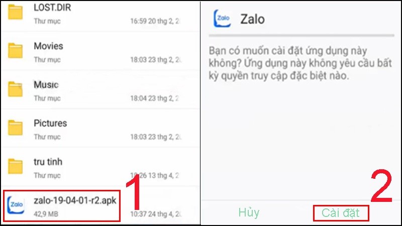 Tải Zalo về máy điện thoại Samsung cực kỳ đơn giản