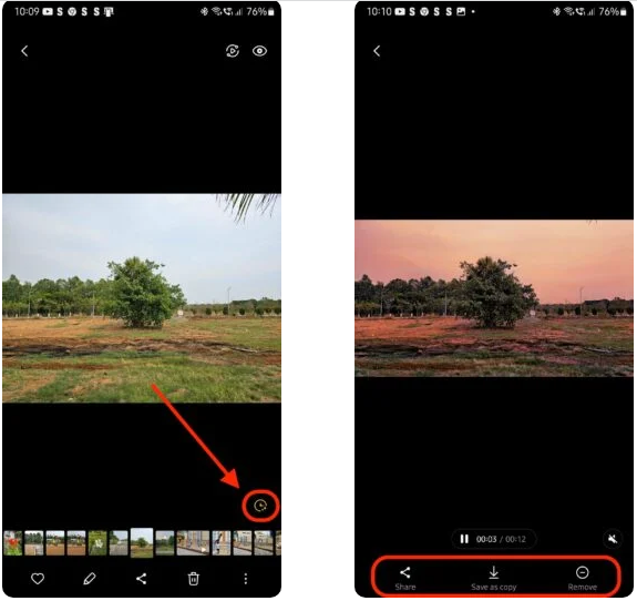 Cách tạo video tua nhanh thời gian cực đẹp từ ảnh trên điện thoại Samsung