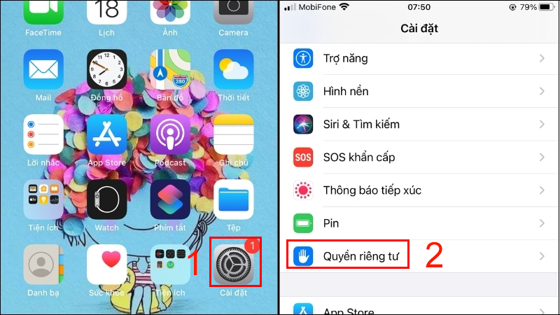 Tắt định vị iPhone
