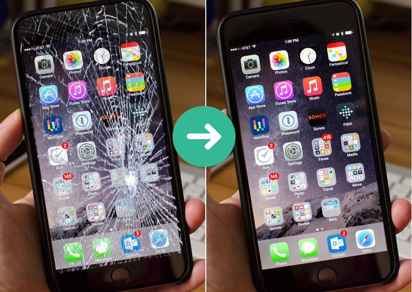 thay mặt kính iPhone 6 Plus