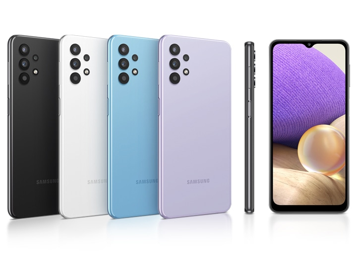 Thiết kế Samsung Galaxy A32 tối giản